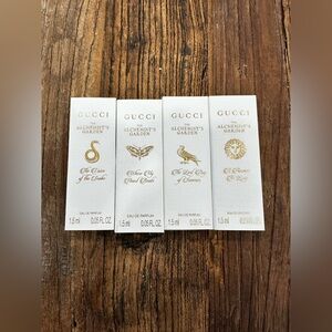 Gucci The Alchemist's Garden Mini Perfume Set - White & Gold Accents